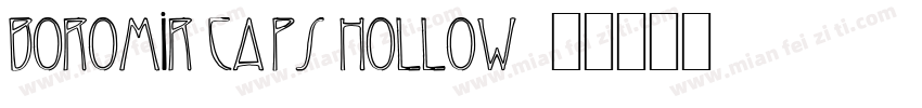 Boromir Caps Hollow字体转换